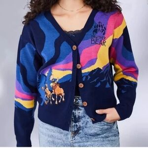 Disney Brother Bear Northern Light Cardigan Size M
